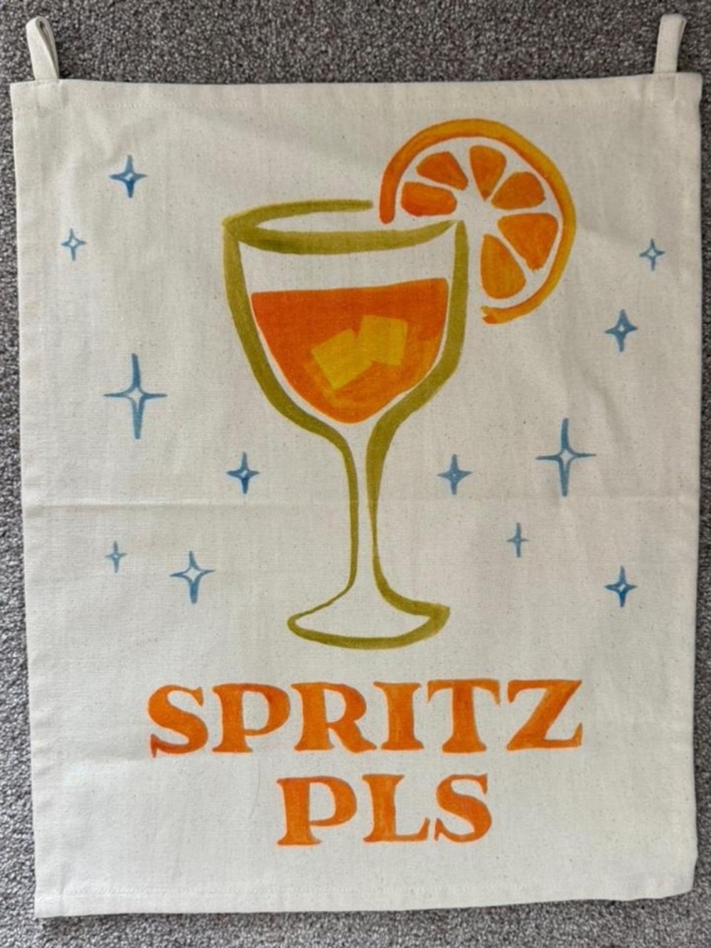 aperol spritz canvas tapestry 🍹